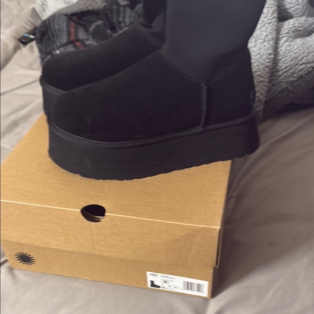 UGG Black Platform Boots for Women